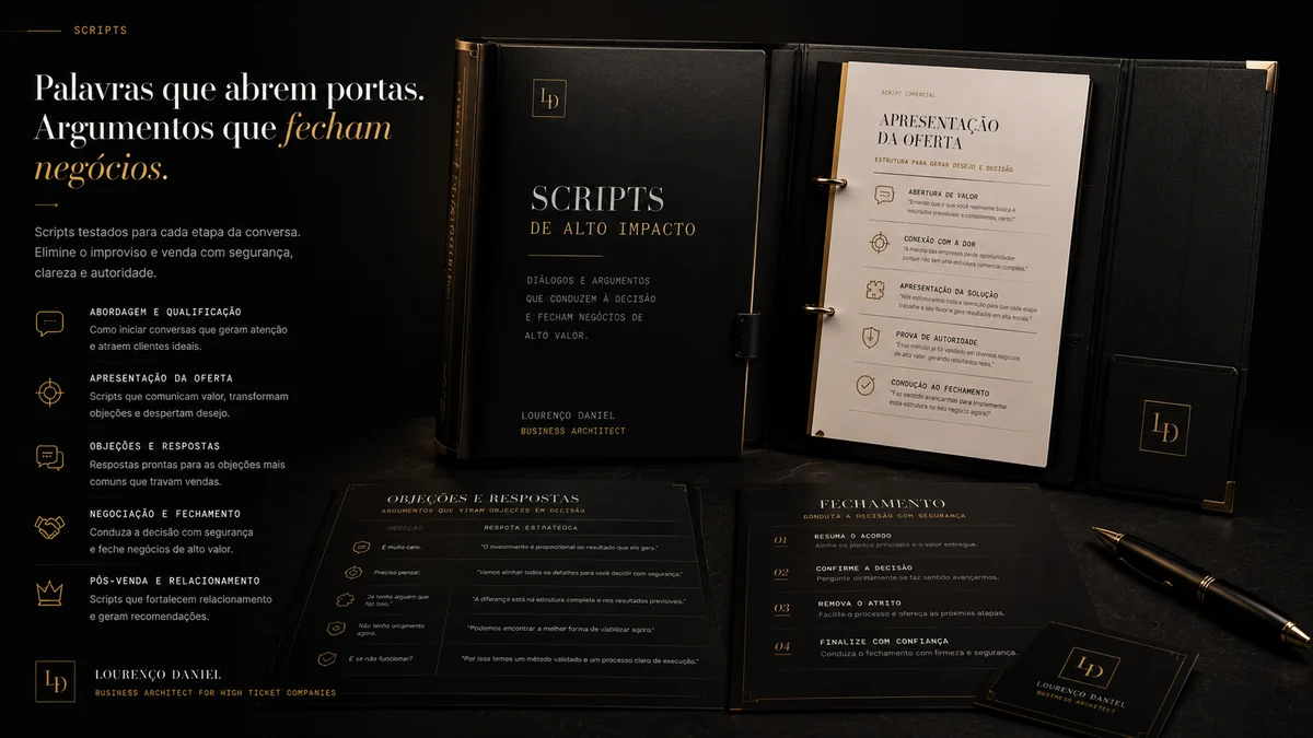 Scripts comerciais estruturados para reuniões de venda